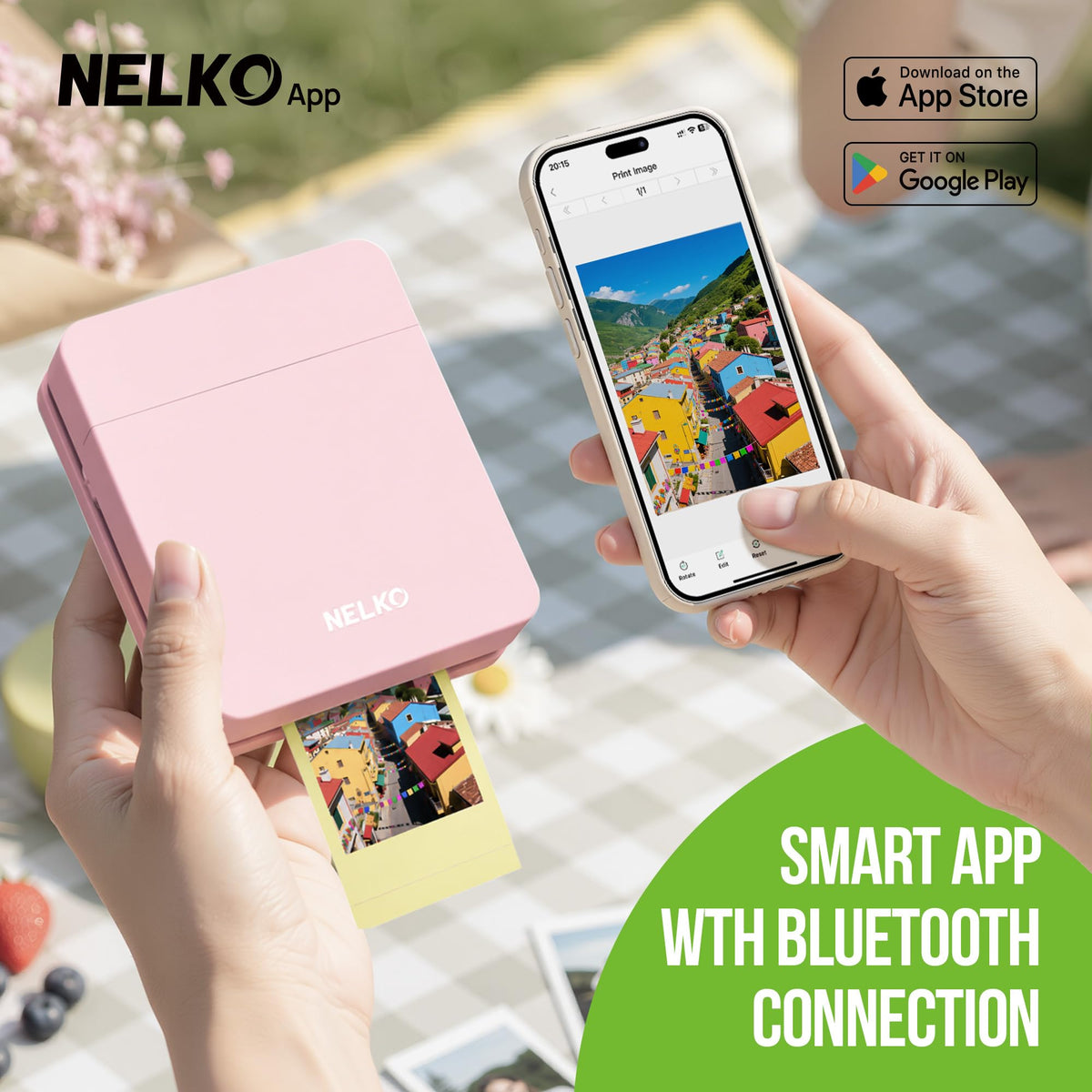 Nelko PP01 Photo Printer, 2x3 Portable Photo Printer