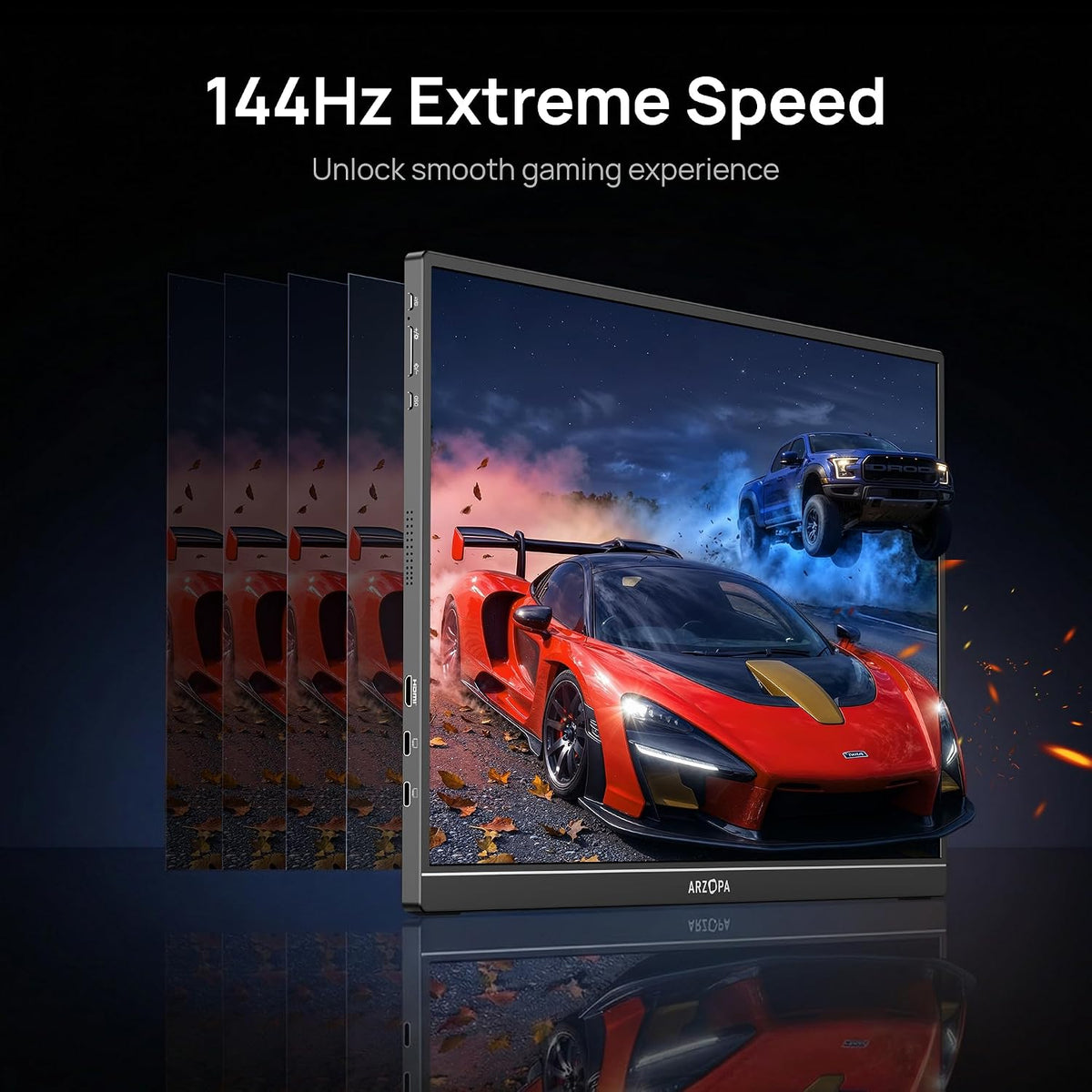 ARZOPA 16.1'' 144Hz Portable Gaming Monitor 106% sRGB - Z1FC