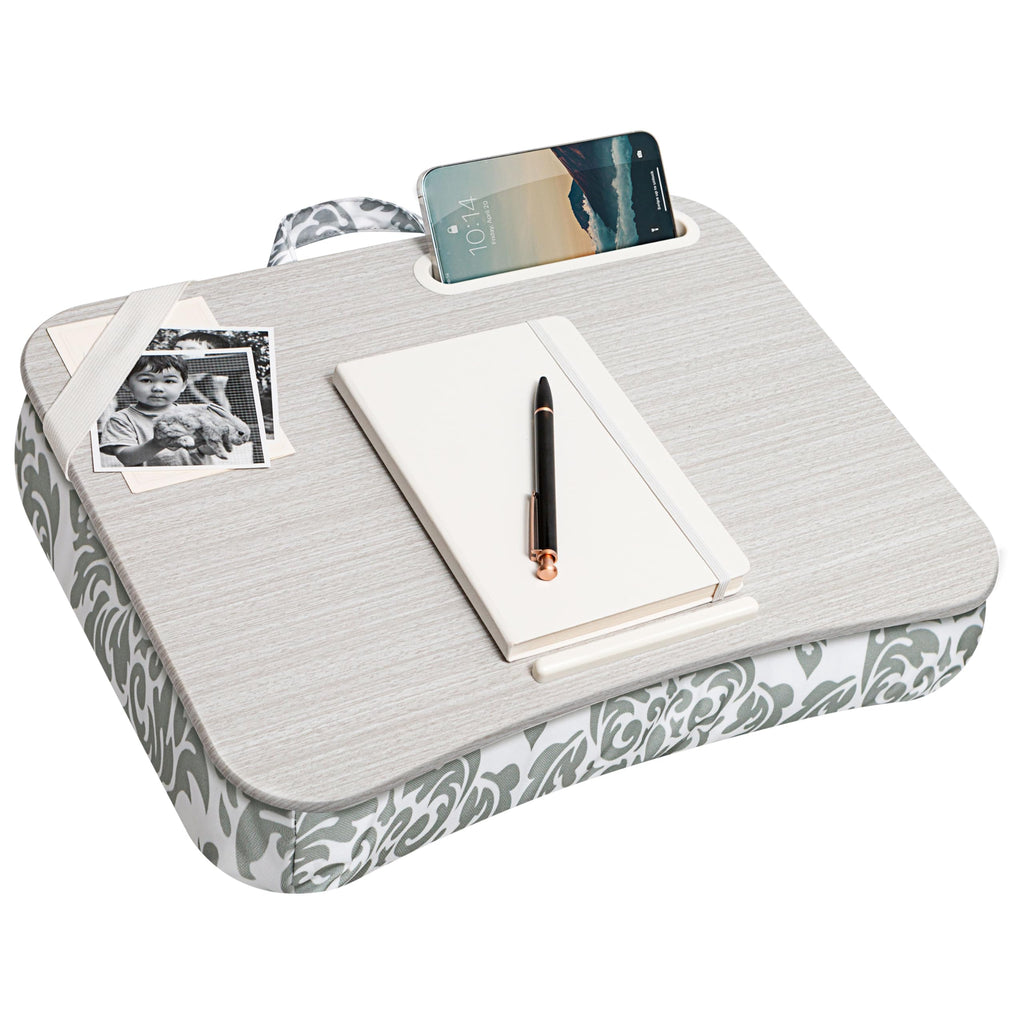 Designer Lap Desk – Fits 15.6” Laptop w/. Phone Holder