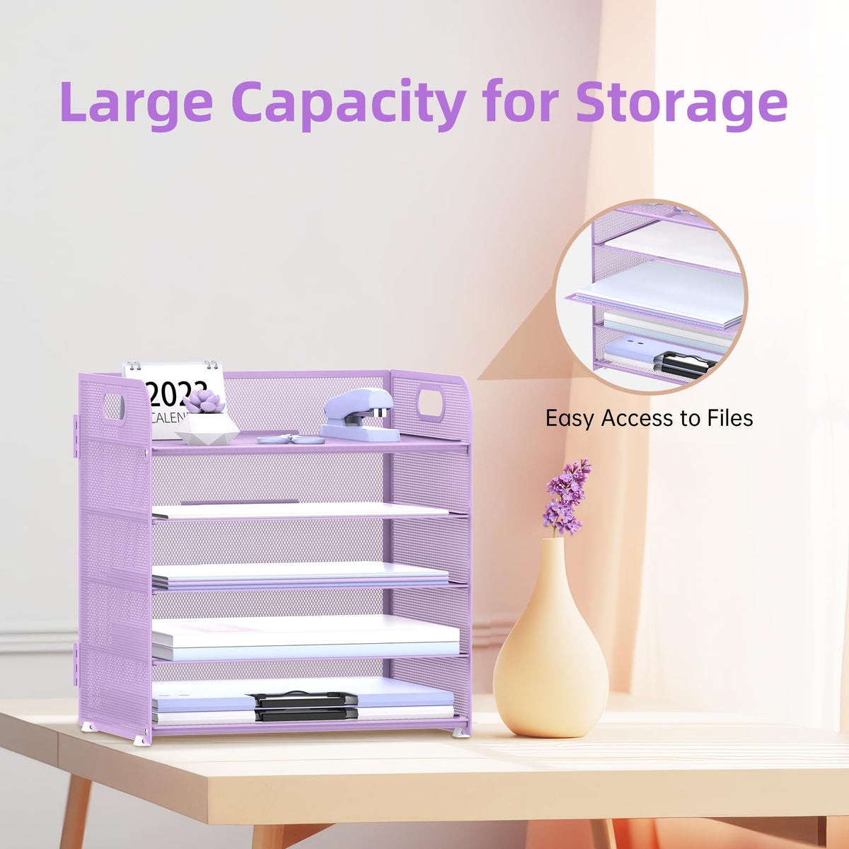 Supeasy 2 Pack 5-Tier Desk Organizer
