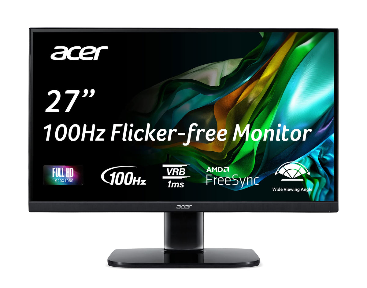 Acer 27in FHD 1920x1080 IPS 120Hz Gaming Monitor | Office KB272 G0bi