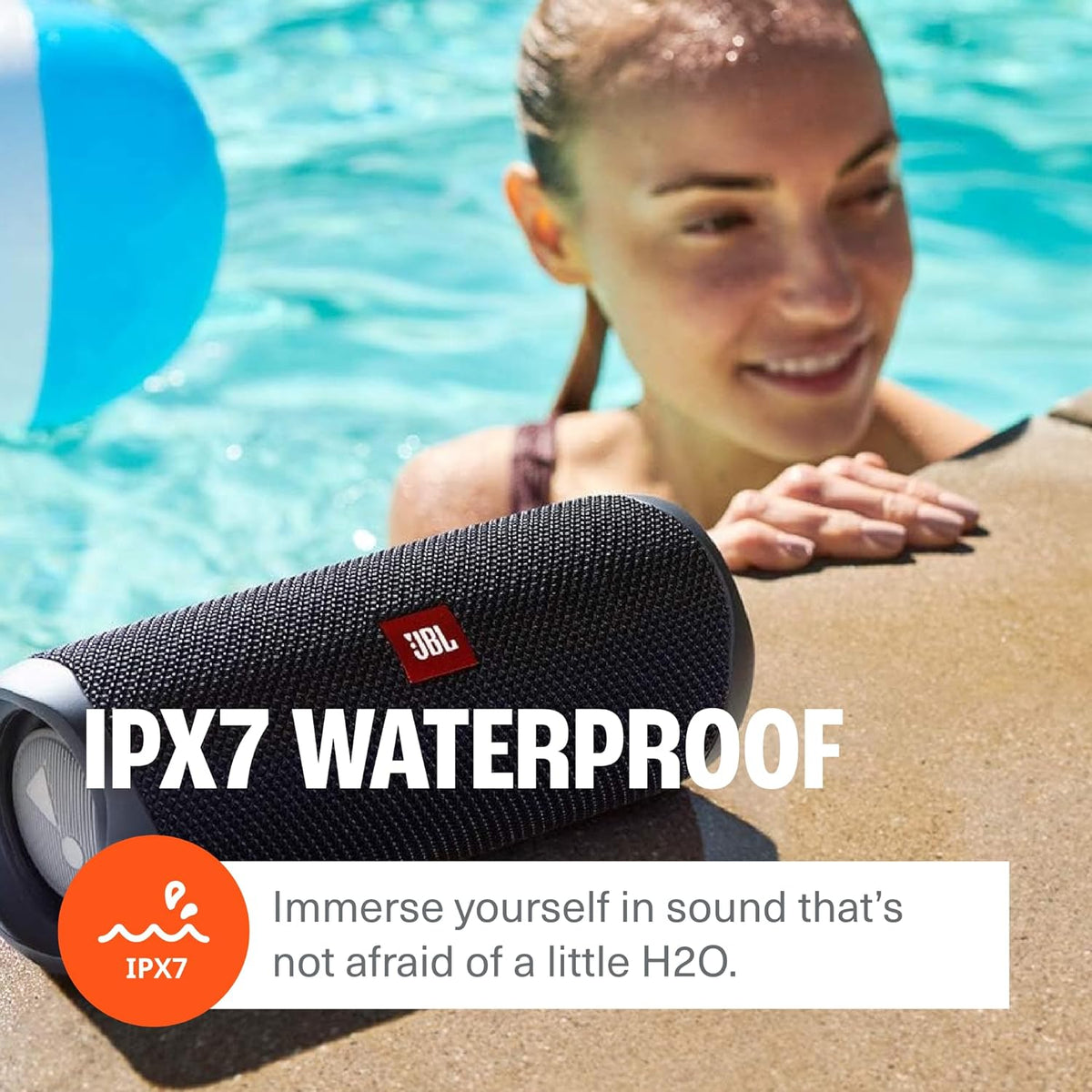 JBL FLIP 5 | Waterproof | Portable Bluetooth Speaker(small,black)