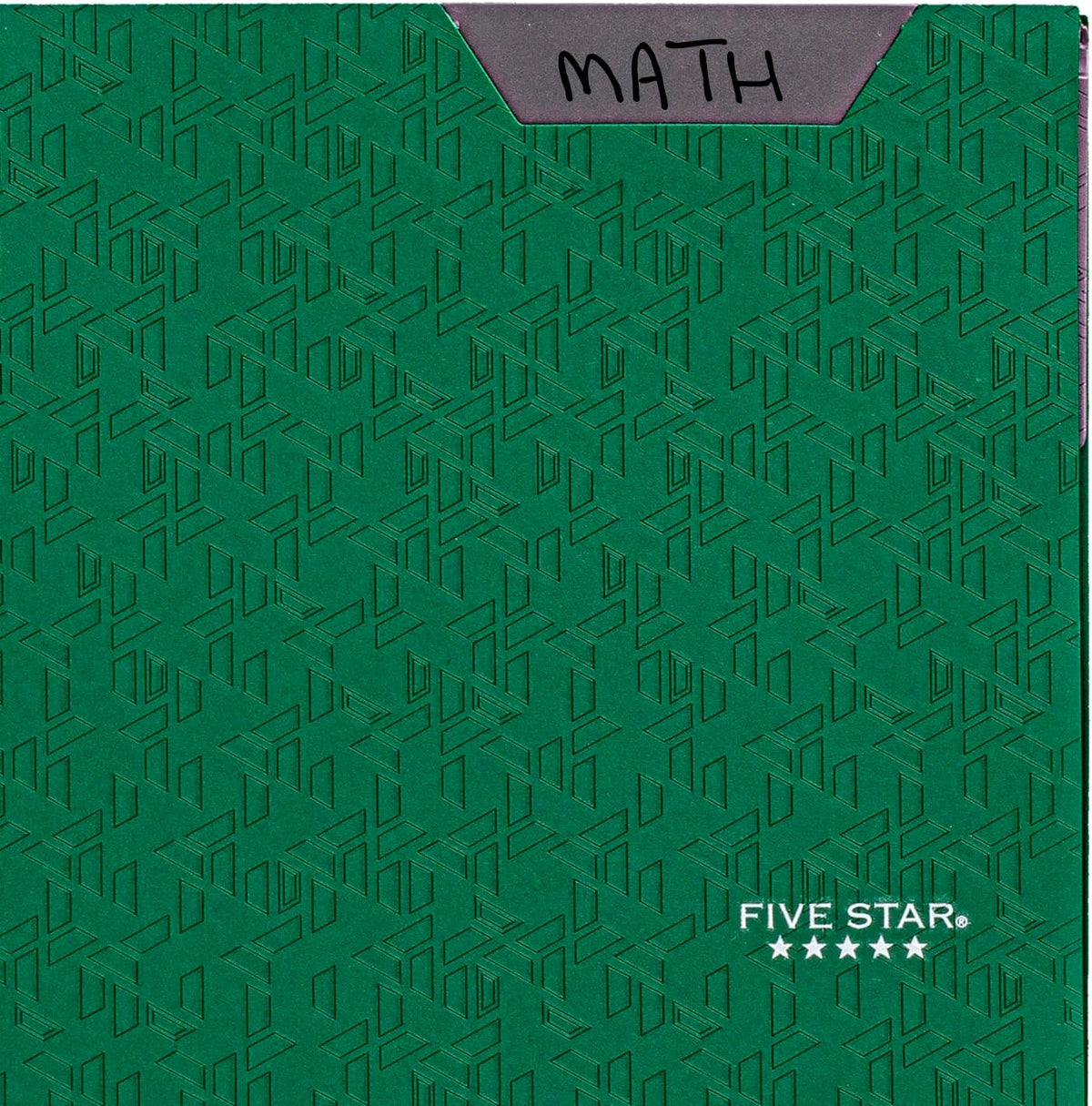 Five Star 2-Pocket Plastic Folder with Stay-Put Tabs and Prong Fasteners, Holds 8.5" x 11" Paper, Assorted Colors, 4 Pack (340300A)