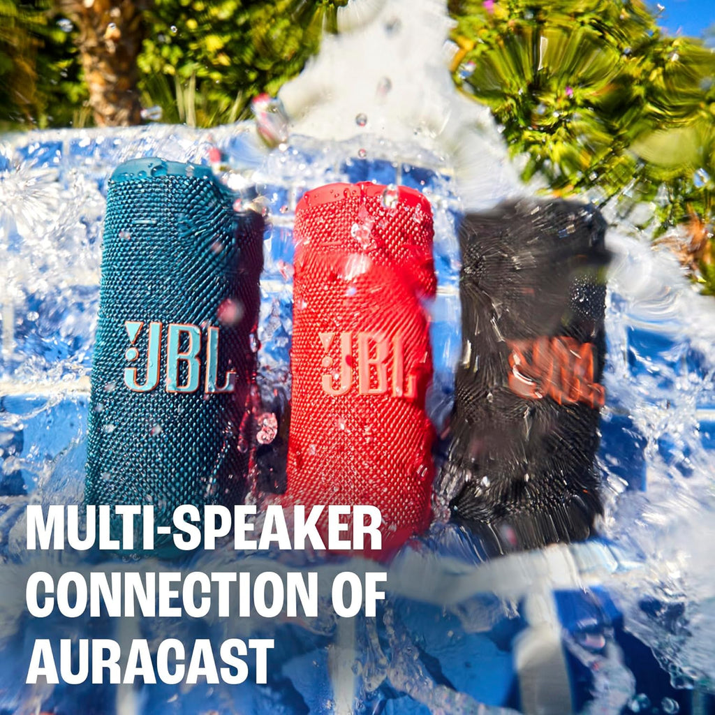 JBL Grip Portable Bluetooth Speaker, Waterproof, Ambient Light - White