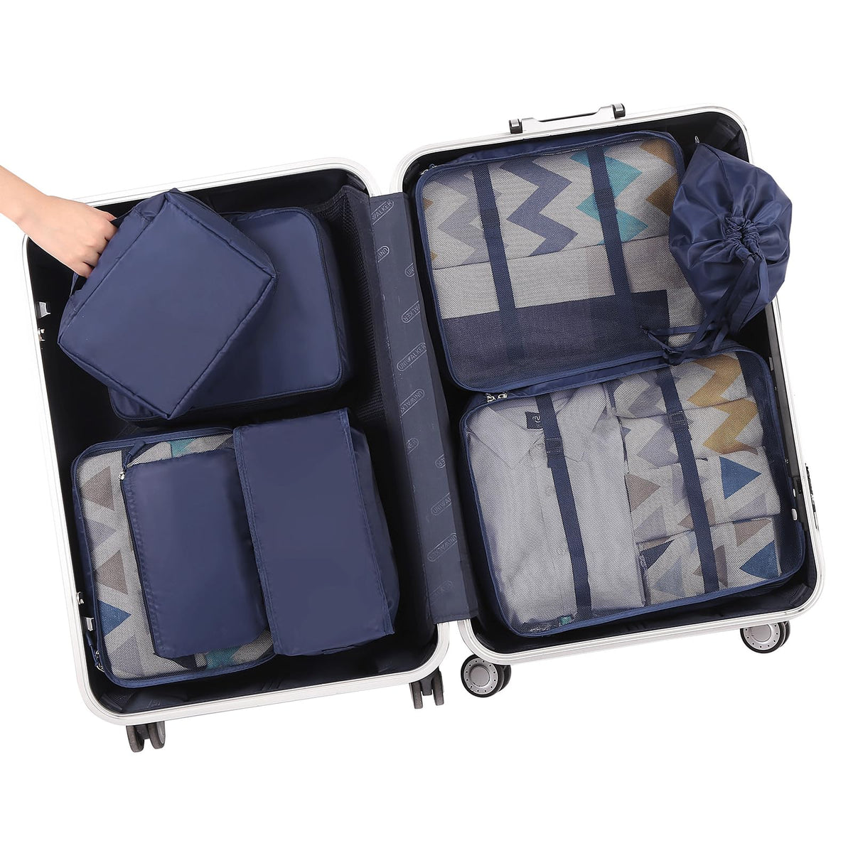 8 Set Packing Cubes Luggage Packing Organizers