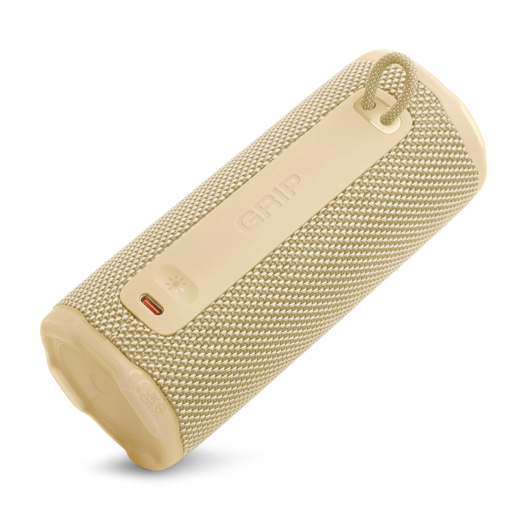 JBL Grip Portable Bluetooth Speaker, Waterproof, Ambient Light - White