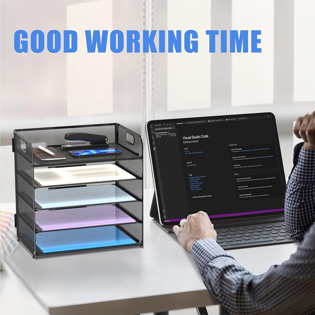 Supeasy 2 Pack 5-Tier Desk Organizer