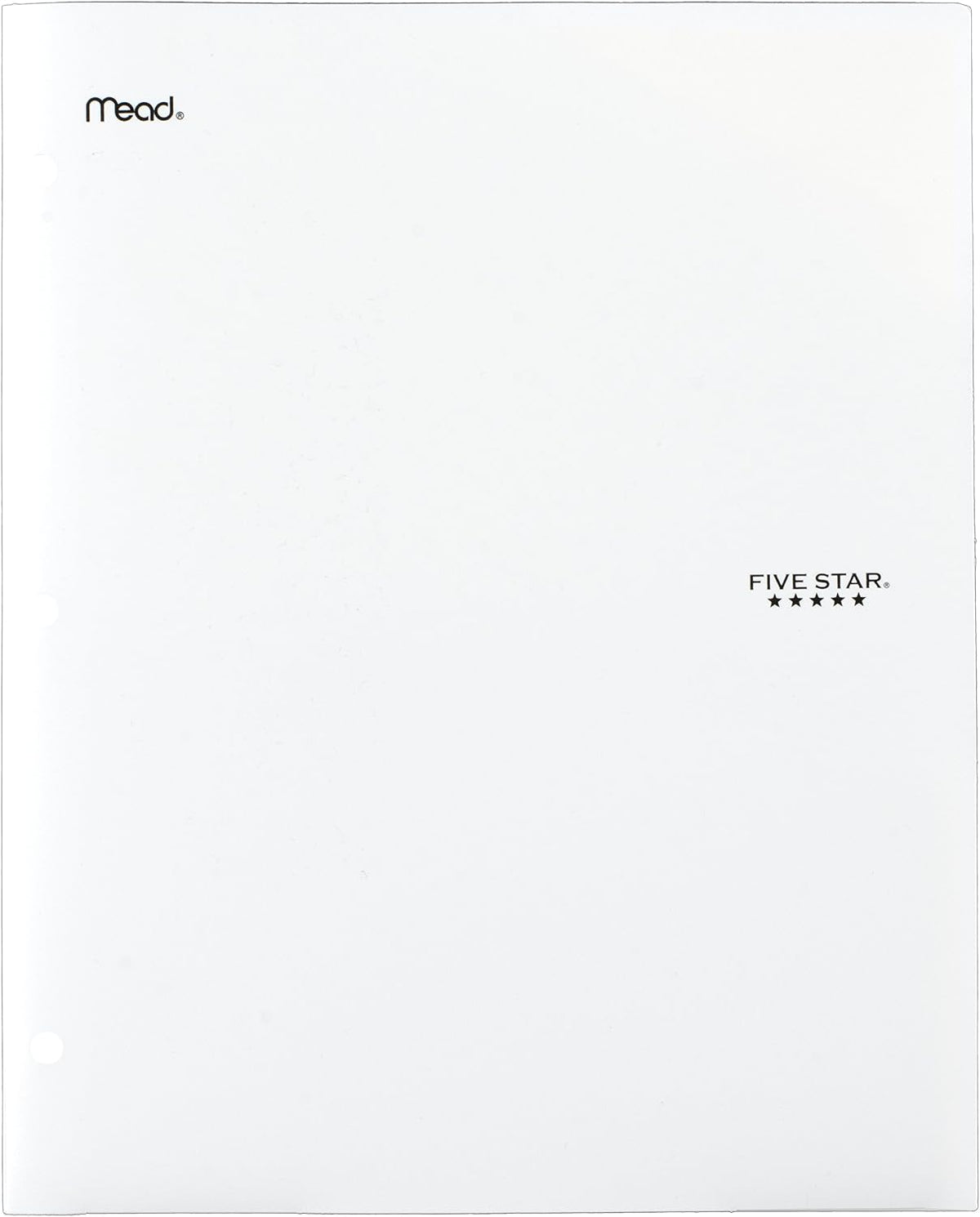 Five Star 2-Pocket Plastic Folder with Stay-Put Tabs and Prong Fasteners, Holds 8.5" x 11" Paper, Assorted Colors, 4 Pack (340300A)