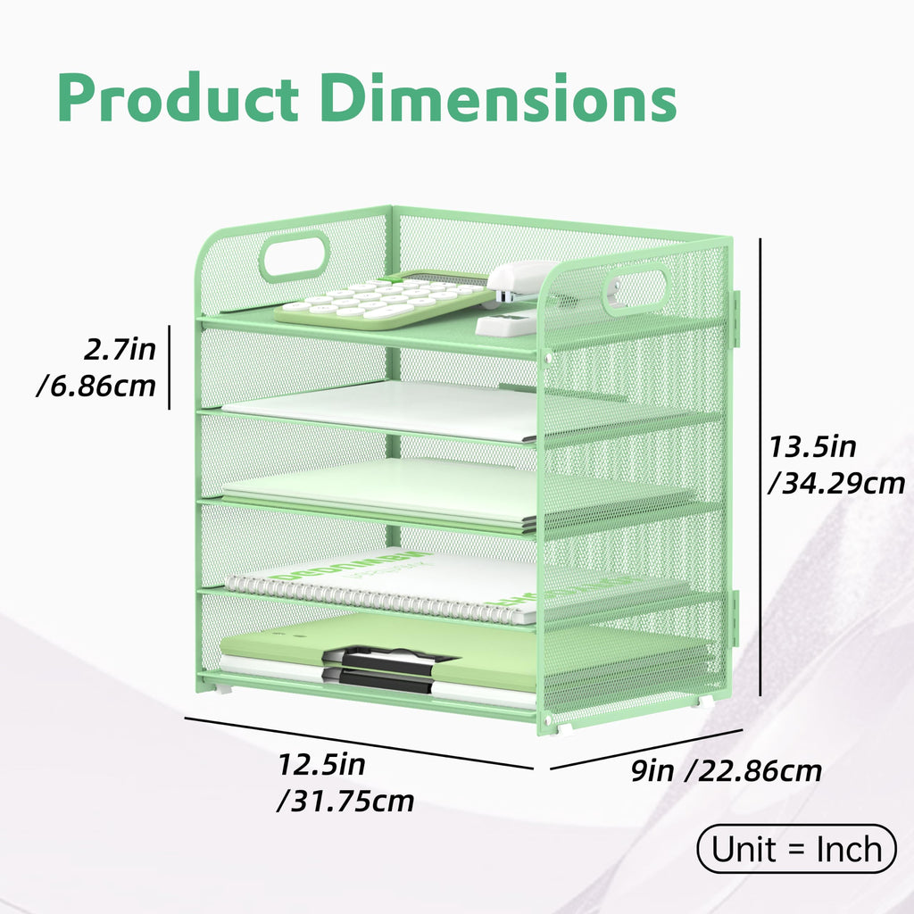 Supeasy 2 Pack 5-Tier Desk Organizer