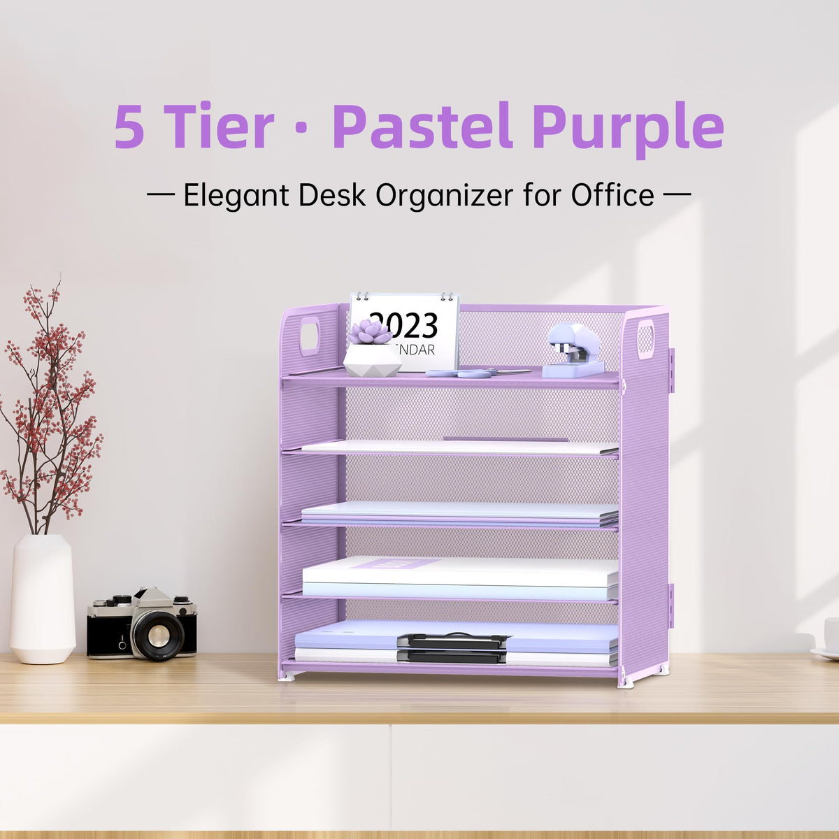 Supeasy 2 Pack 5-Tier Desk Organizer