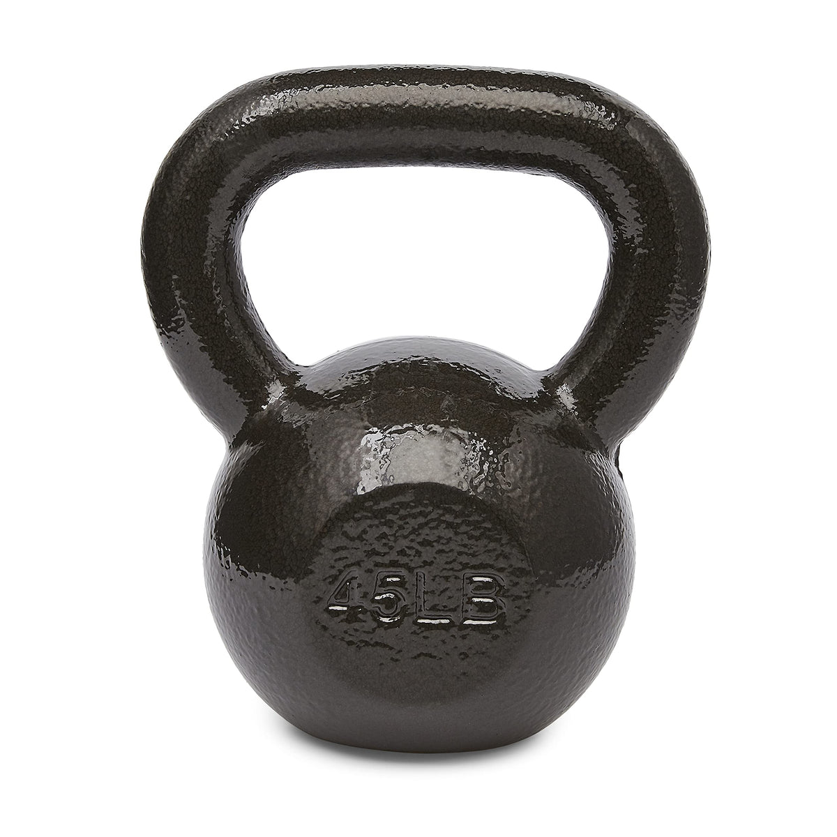 Amazon Basics Cast Iron Kettlebell for Strength Training | Black | 10lbs - 60lbs