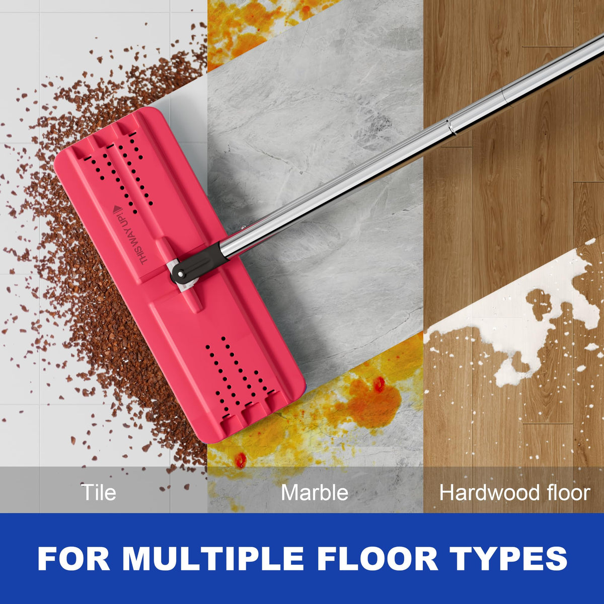 White Flat Mop and Bucket Set