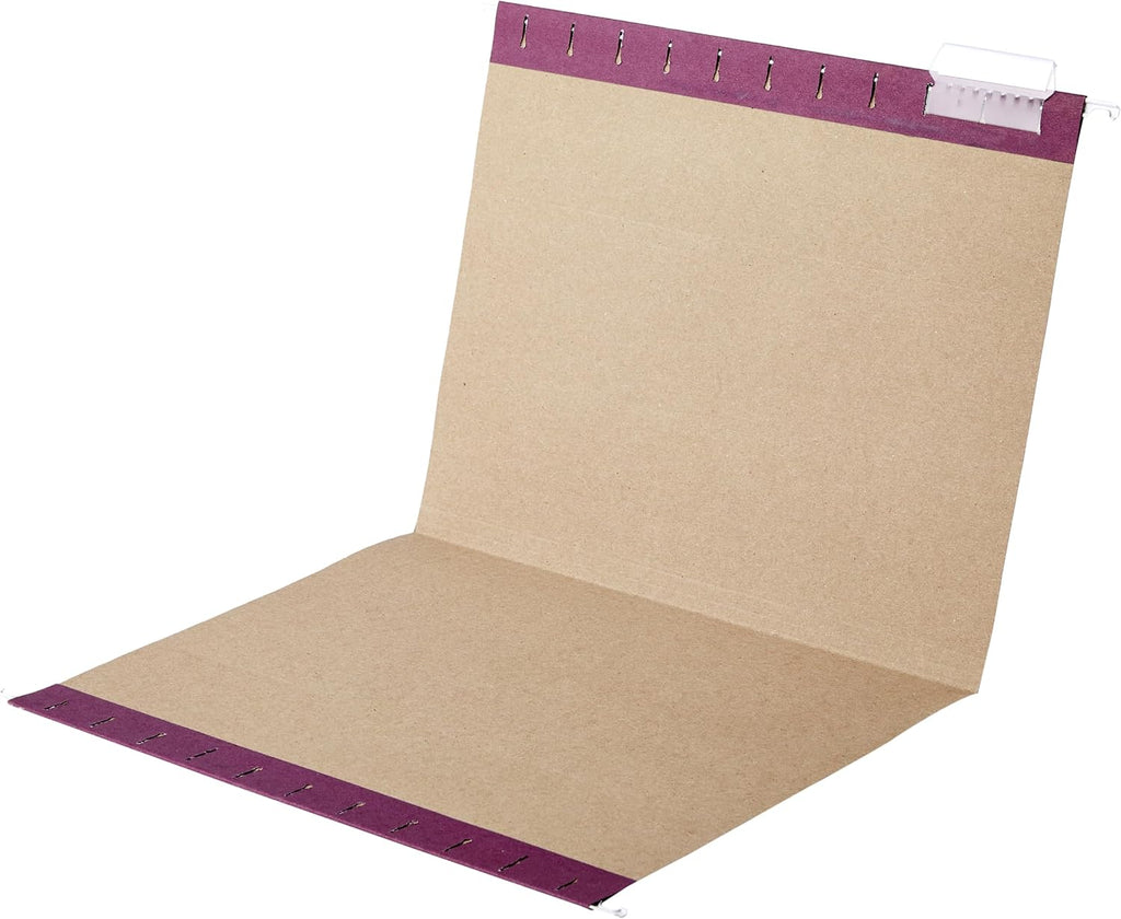 Amazon Basics Hanging File Folders with Adjustable Tabs, Sturdy Expandable Document Organizer, Letter Size 8.5x11 inch, Green, 25-Pack