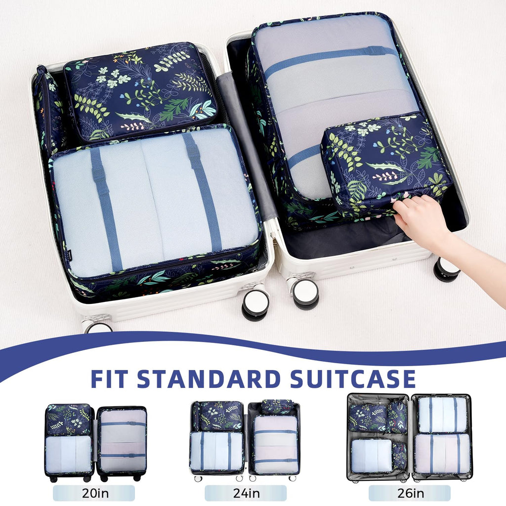 8 Set Packing Cubes Luggage Packing Organizers