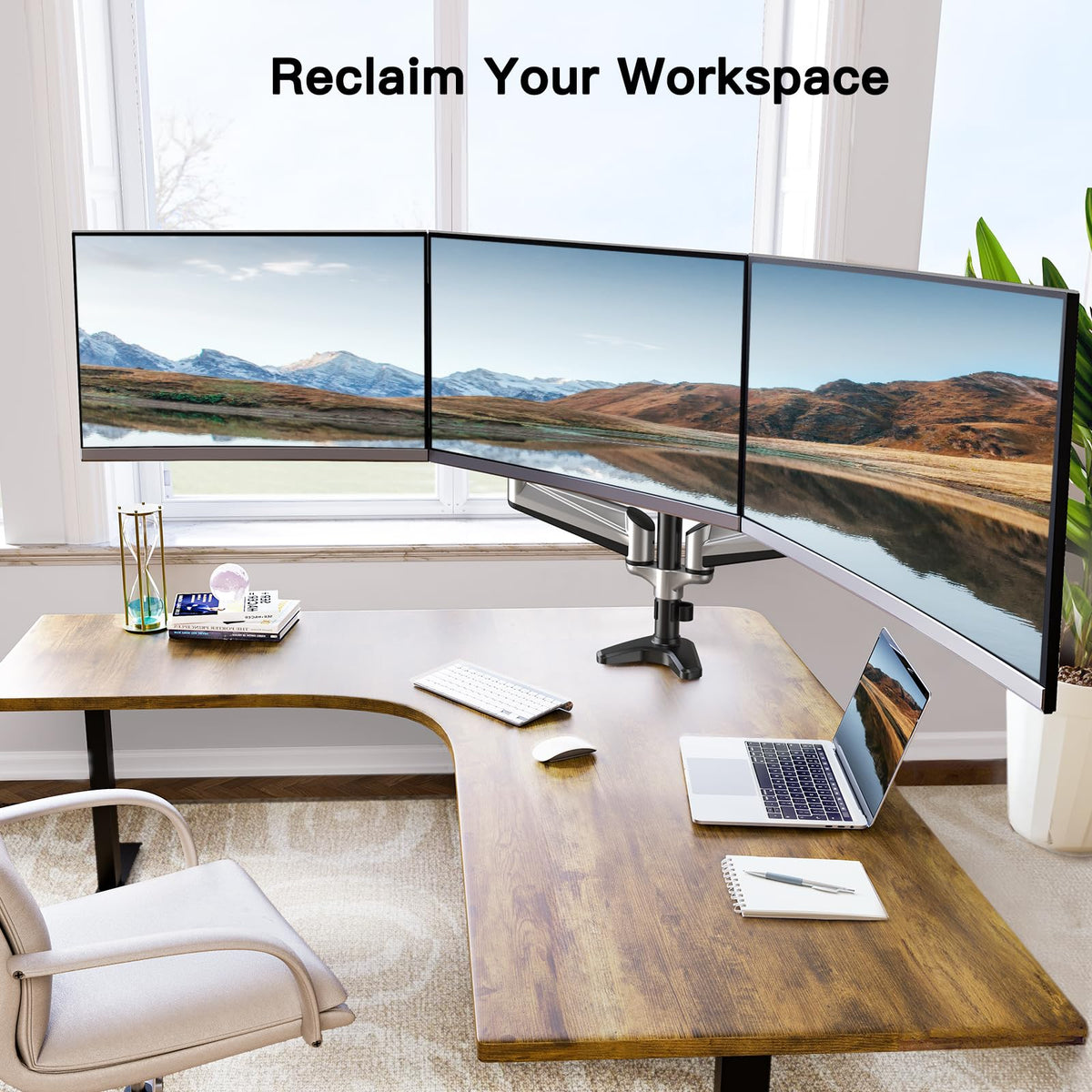 Triple Monitor Mount for 17 to 32 inch Screen