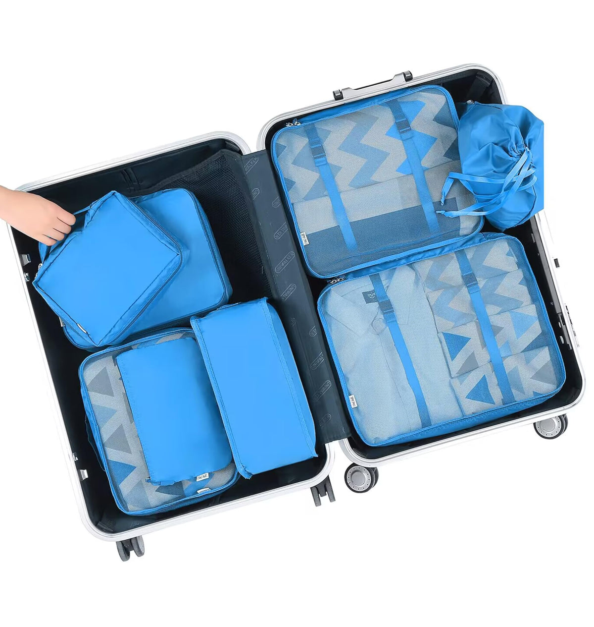 8 Set Packing Cubes Luggage Packing Organizers