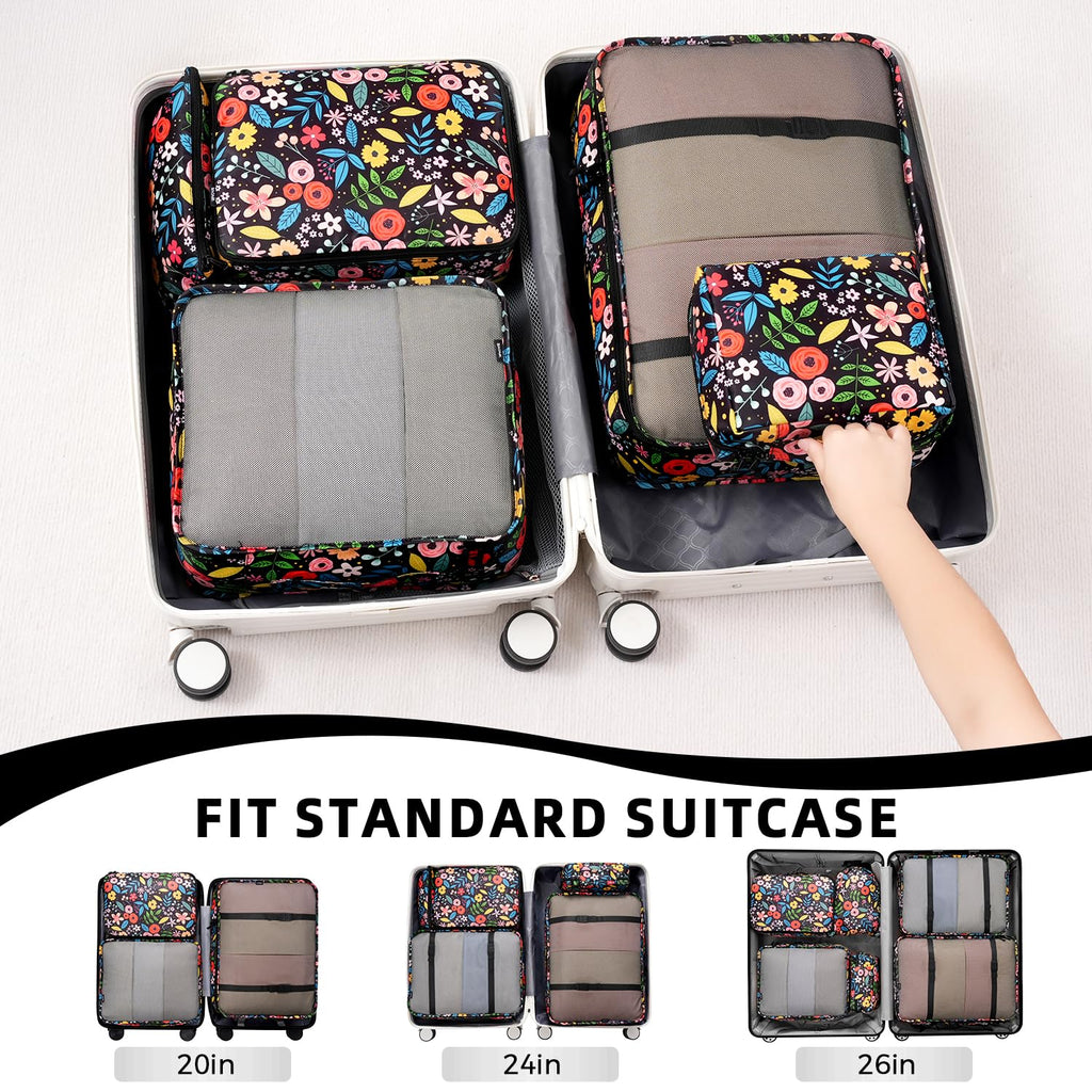 8 Set Packing Cubes Luggage Packing Organizers