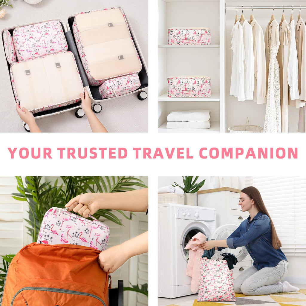 8 Set Packing Cubes Luggage Packing Organizers