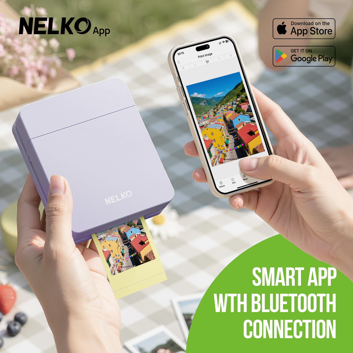 Nelko PP01 Photo Printer, 2x3 Portable Photo Printer
