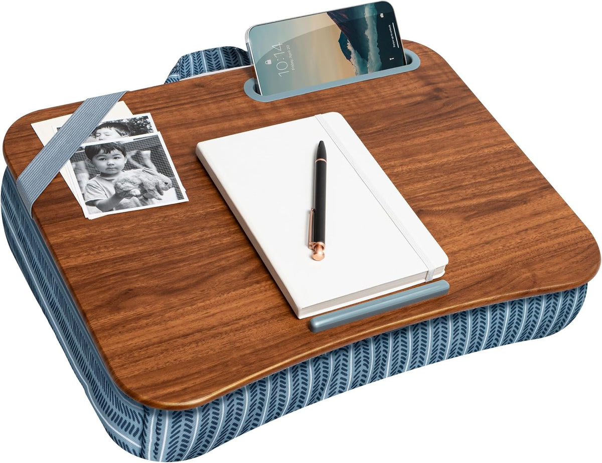 Designer Lap Desk – Fits 15.6” Laptop w/. Phone Holder