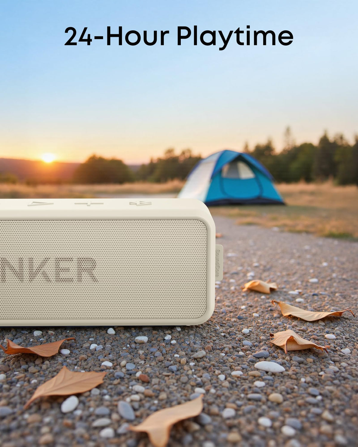 Anker soundcore 2 Portable Bluetooth Speaker, Stereo Sound, IPX7