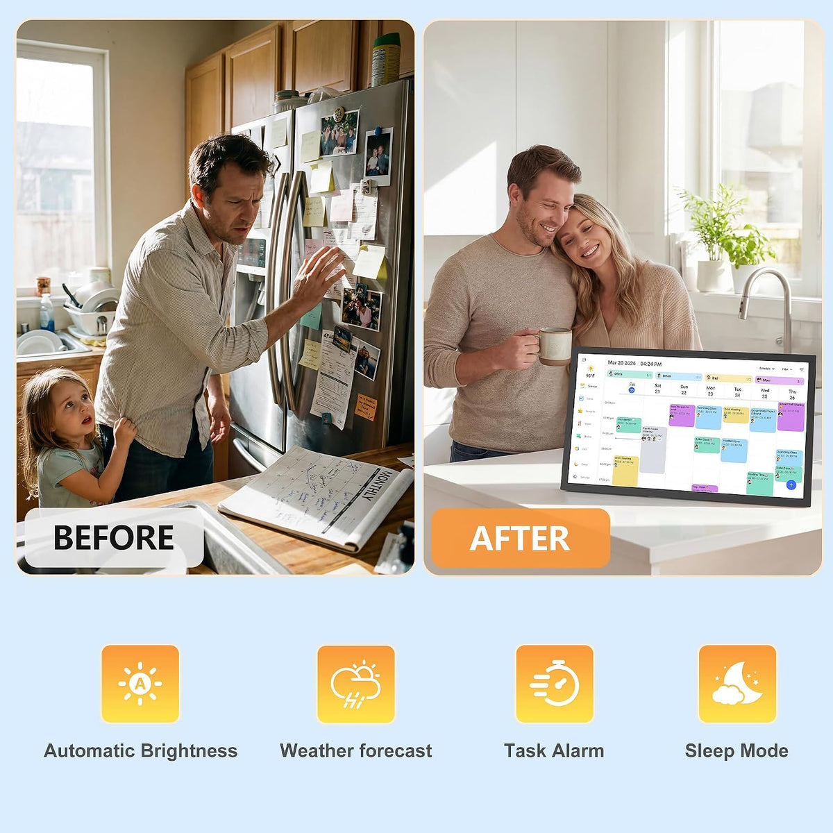 Digital Calendar – 27 Inch Wall Calendar Interactive Touchscreen Display