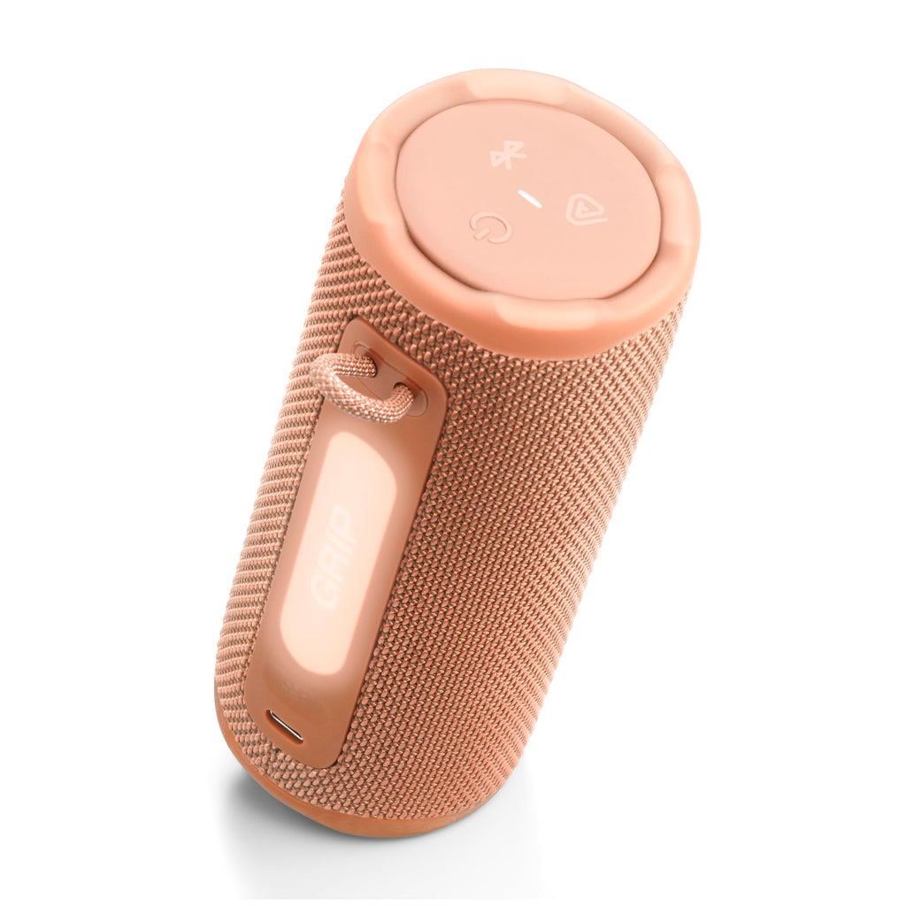 JBL Grip Portable Bluetooth Speaker, Waterproof, Ambient Light - White