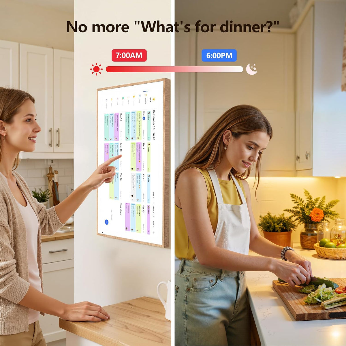 Digital Calendar, 15.6 Inch Smart Touchscreen Interactive Display