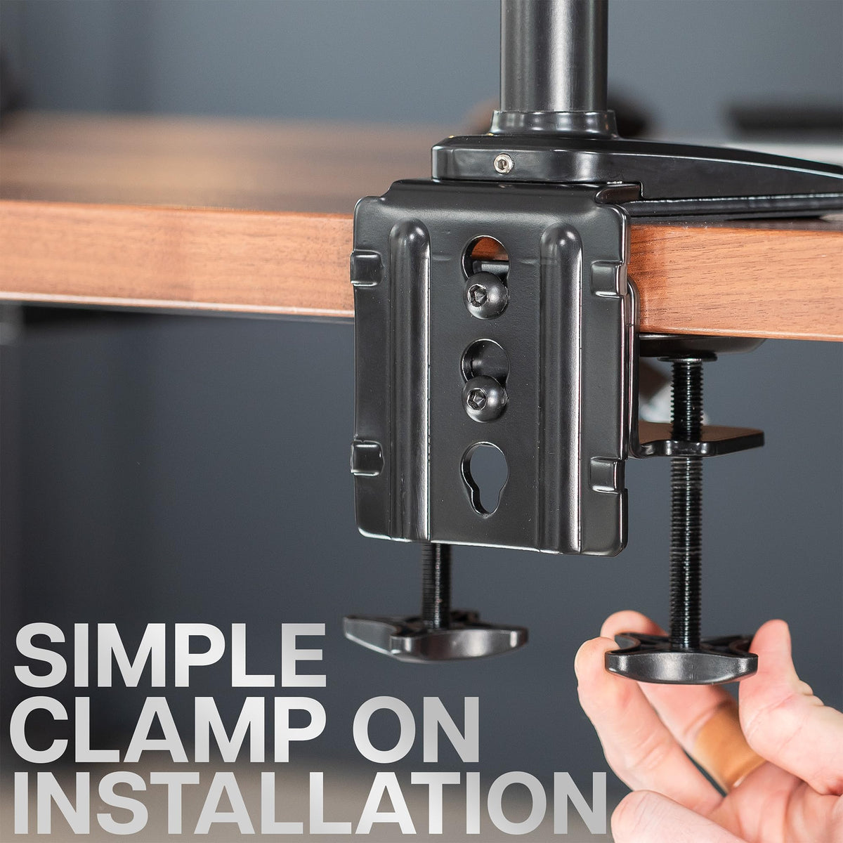 Triple Pneumatic Monitor Mount for 3 Screens up to 32 inches,