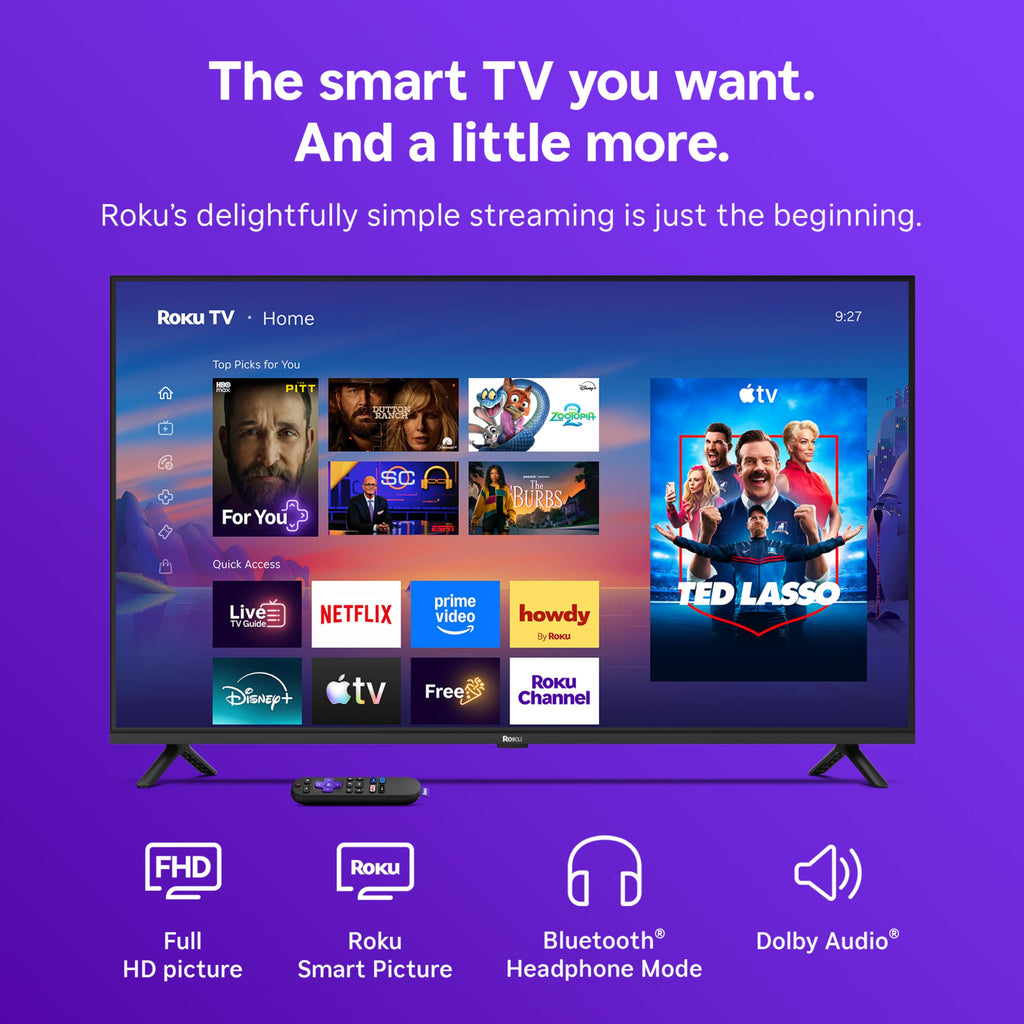 Roku 24-Inch 720p HD Smart TV with Voice Remote 2026