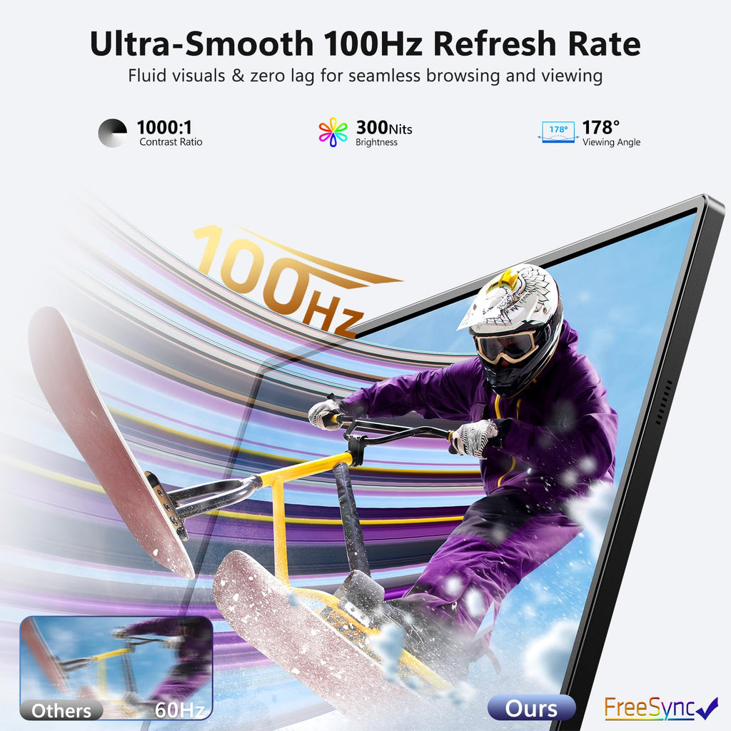 ForHelp 15.6inch Portable Monitor,1080P USB-C HDMI Second External Monitor for Laptop,PC,Mac Phone,PS,Xbox,Swich,IPS Ultra-Thin Zero Frame Gaming Display/Premium Smart Cover