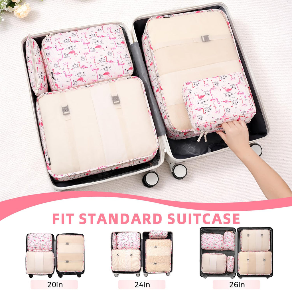 8 Set Packing Cubes Luggage Packing Organizers