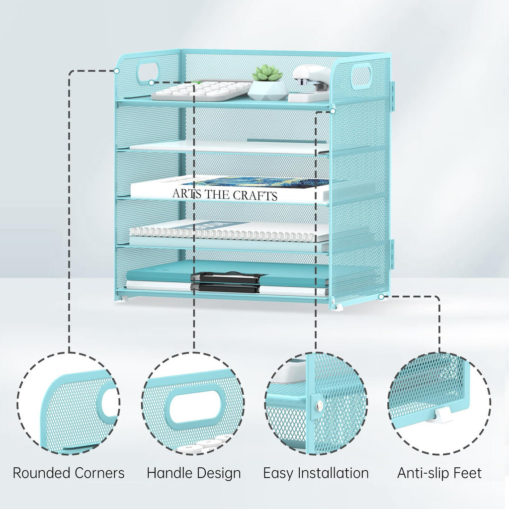 Supeasy 2 Pack 5-Tier Desk Organizer