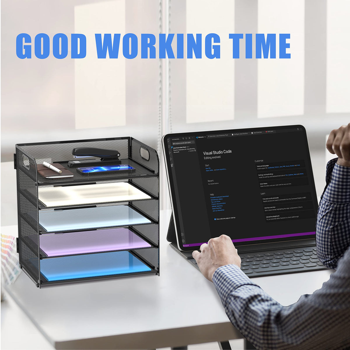 Supeasy 2 Pack 5-Tier Desk Organizer