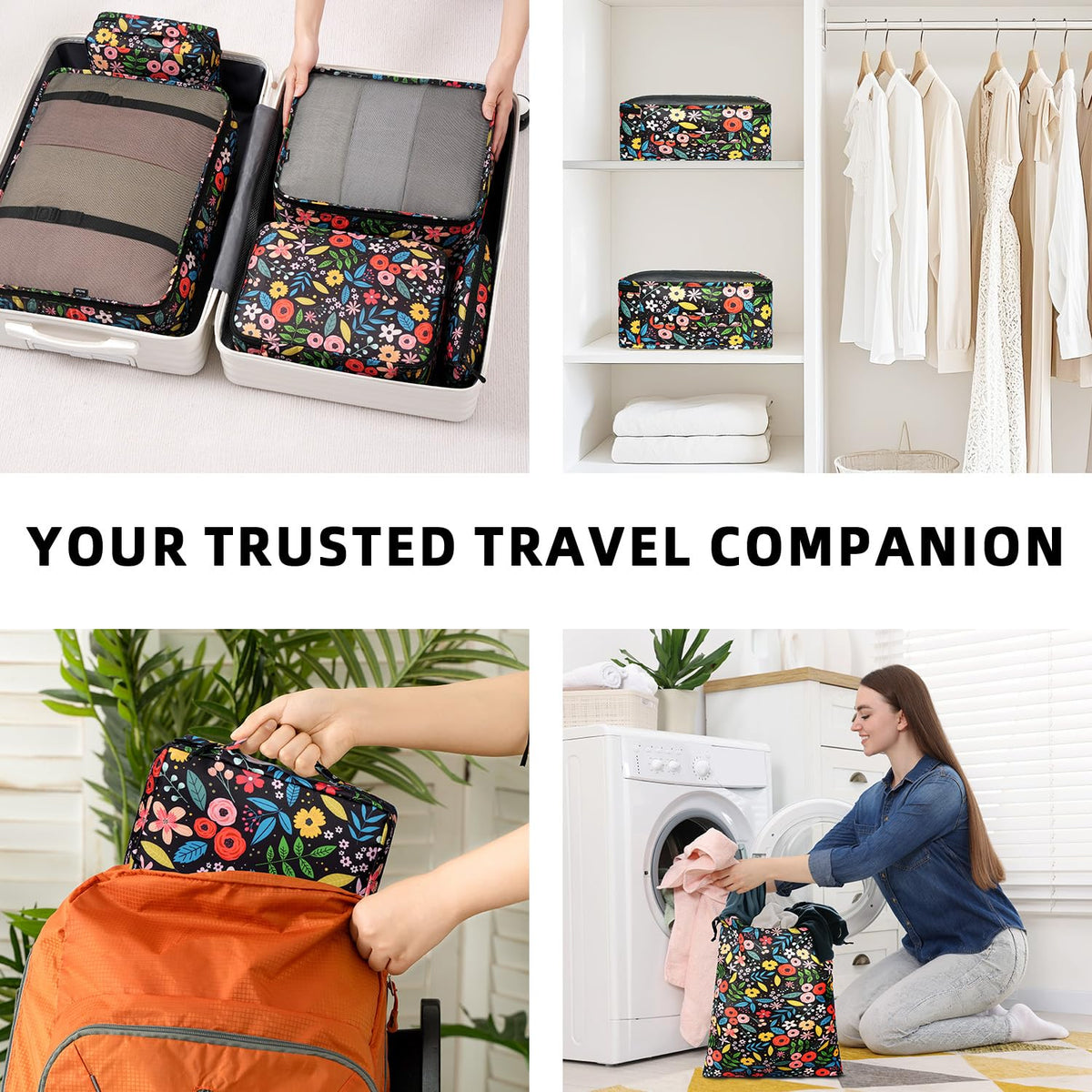 8 Set Packing Cubes Luggage Packing Organizers