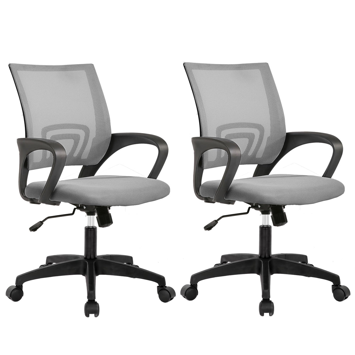 Ergonomic Office Chair | Mid-Back Swivel Desk Chair | with Lumbar Support