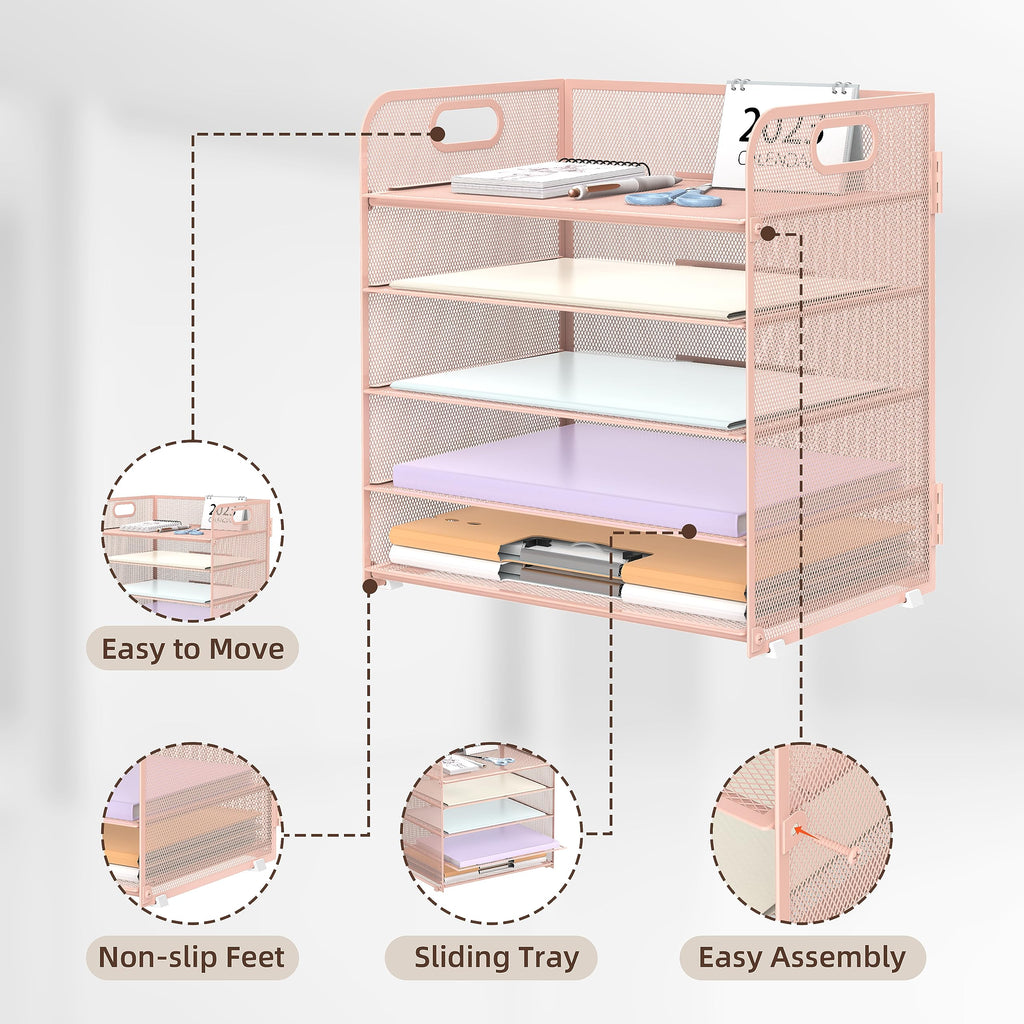 Supeasy 2 Pack 5-Tier Desk Organizer