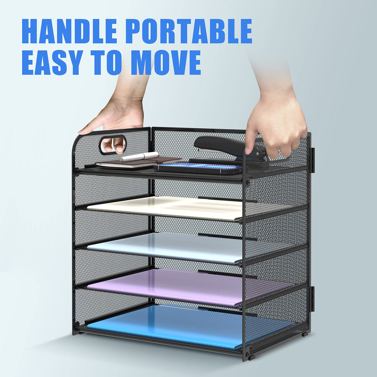 Supeasy 2 Pack 5-Tier Desk Organizer