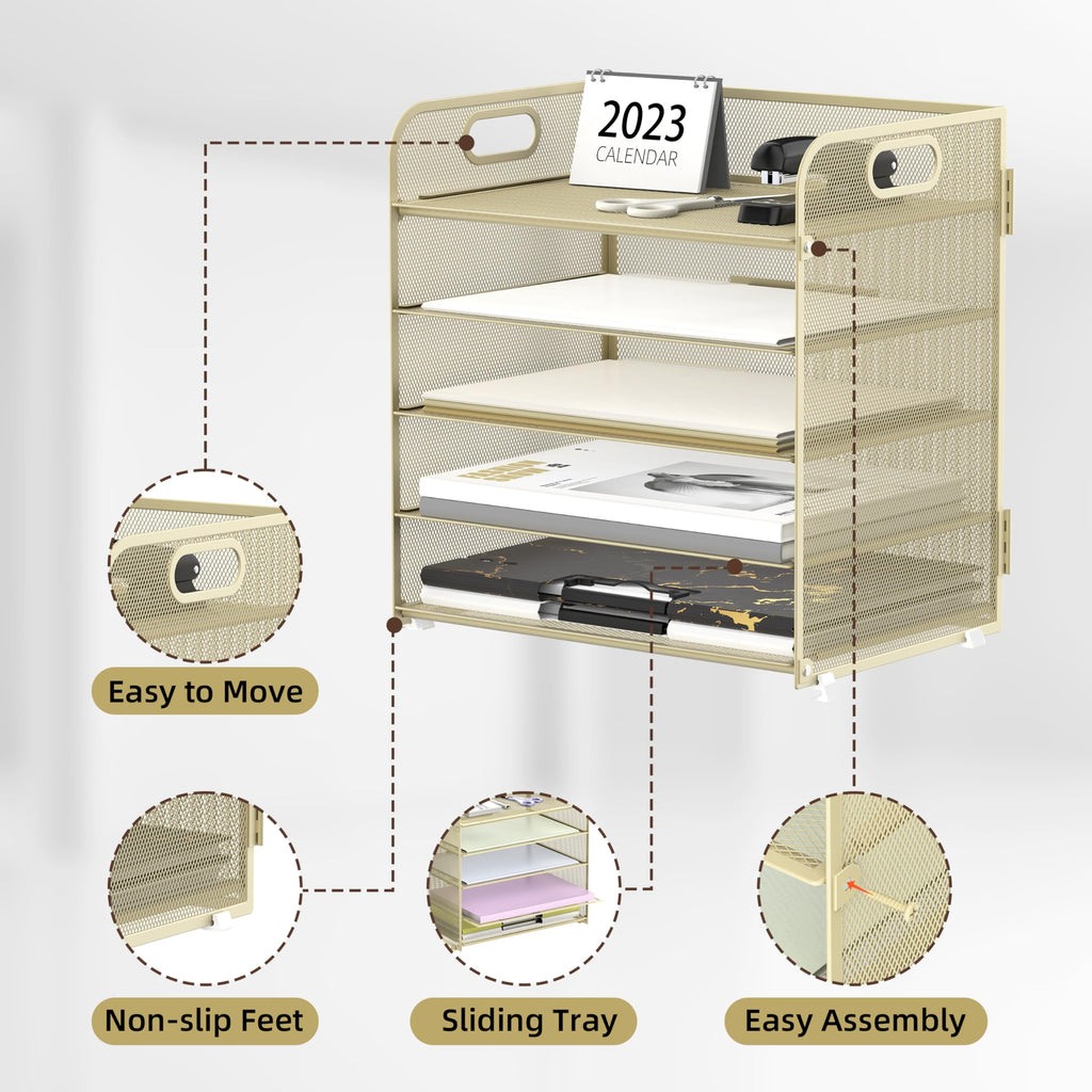 Supeasy 2 Pack 5-Tier Desk Organizer