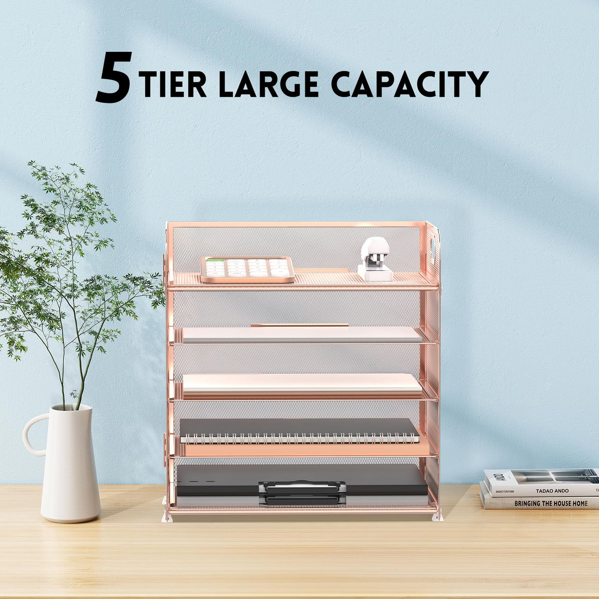 Supeasy 2 Pack 5-Tier Desk Organizer