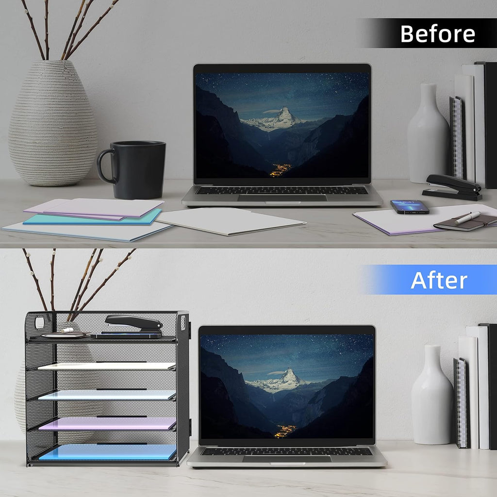 Supeasy 2 Pack 5-Tier Desk Organizer