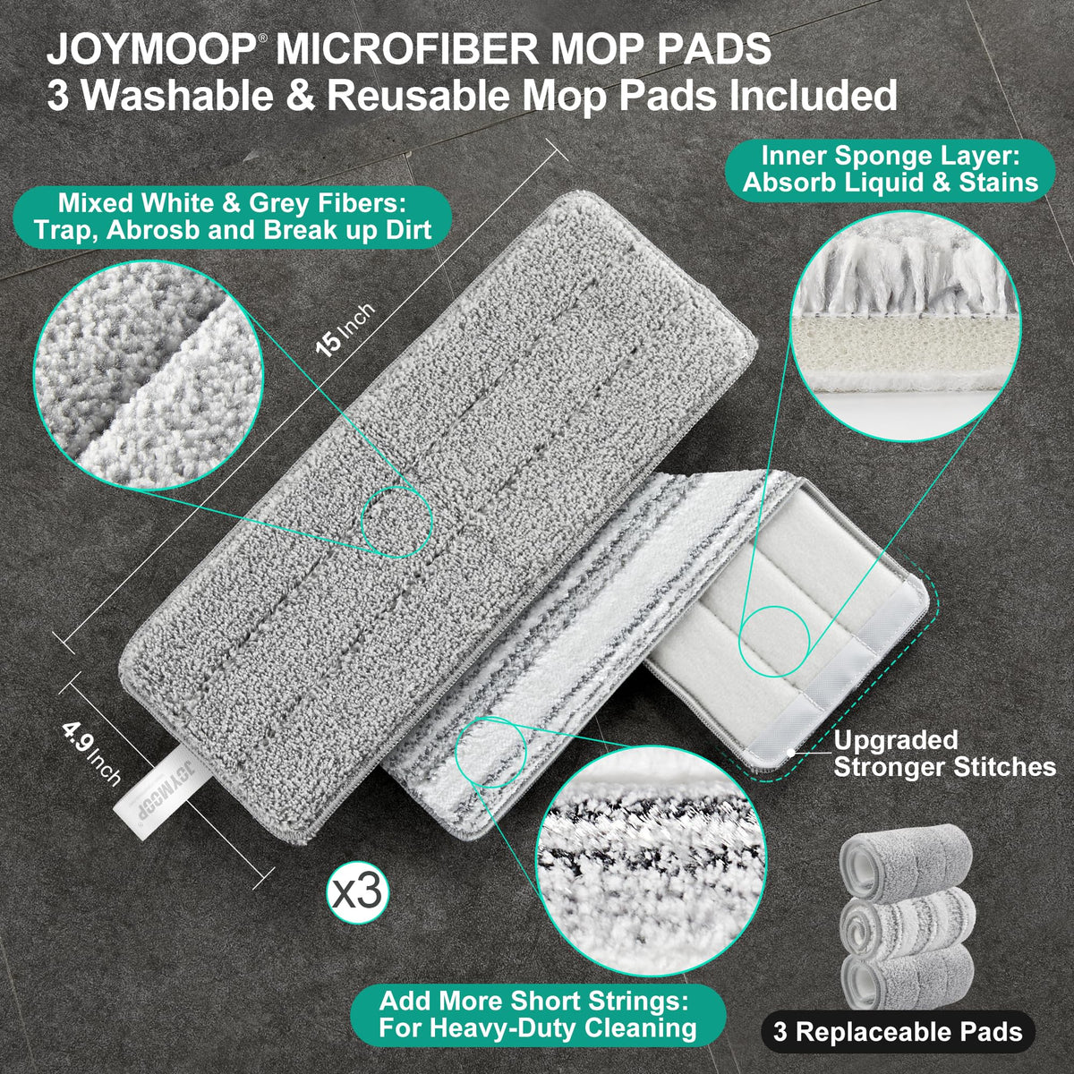 White Flat Mop and Bucket Set