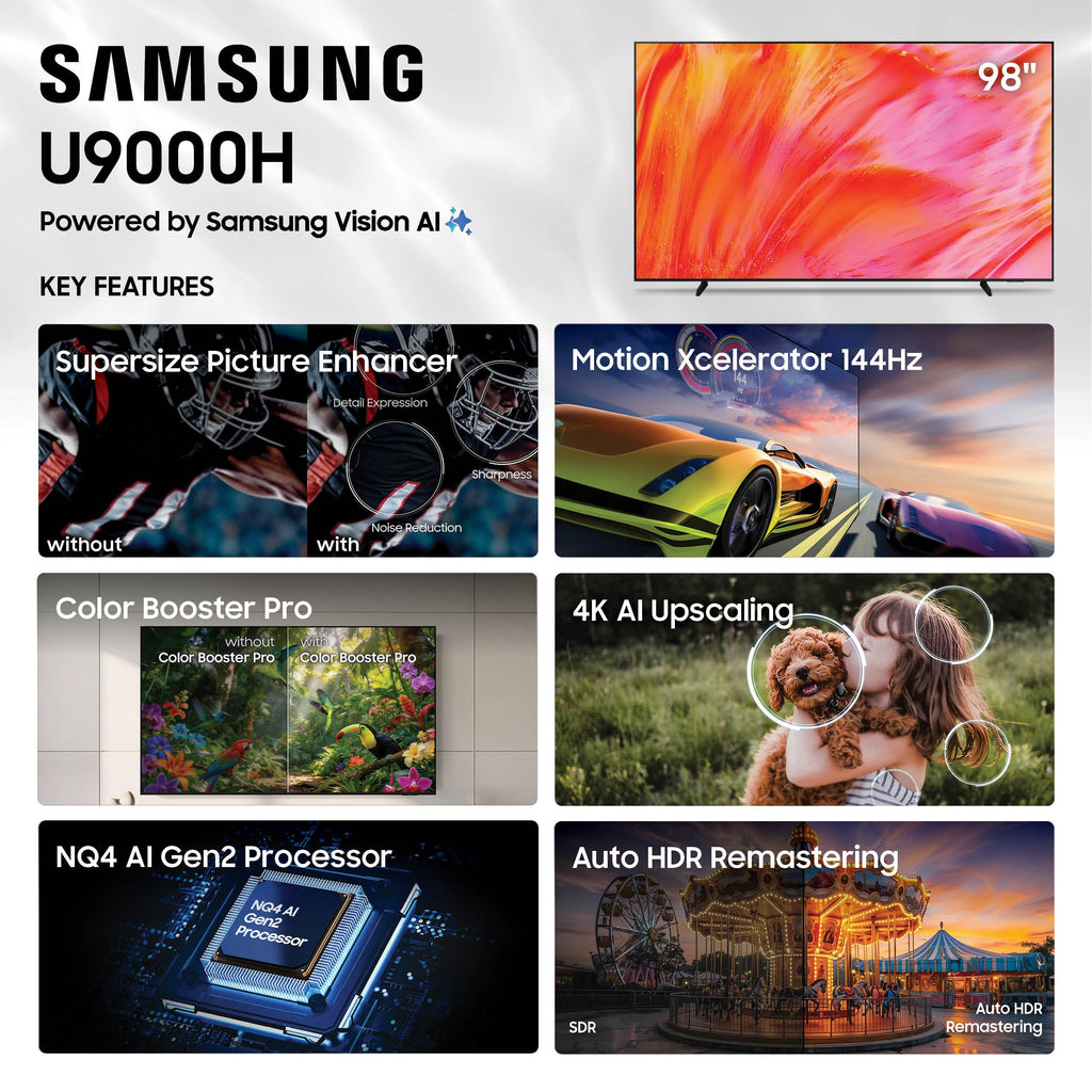 Samsung 50-Inch Class U8000H Series Crystal UHD, 4K, Smart TV, 2026