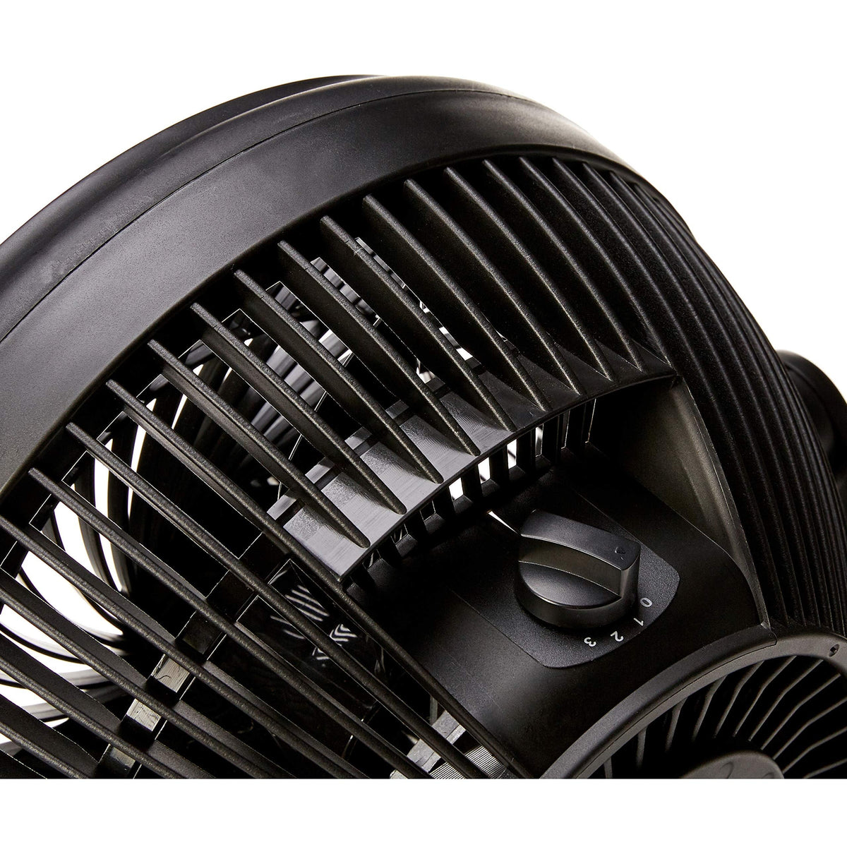 Amazon Basics Air Circulator Desk Fan for Bedroom, Home and Office, 90-Degree Tilt Head, 3 Speed Settings, Cooling, 35 Watts, Black, 11.1"W x 6.3"D x 10.9"H