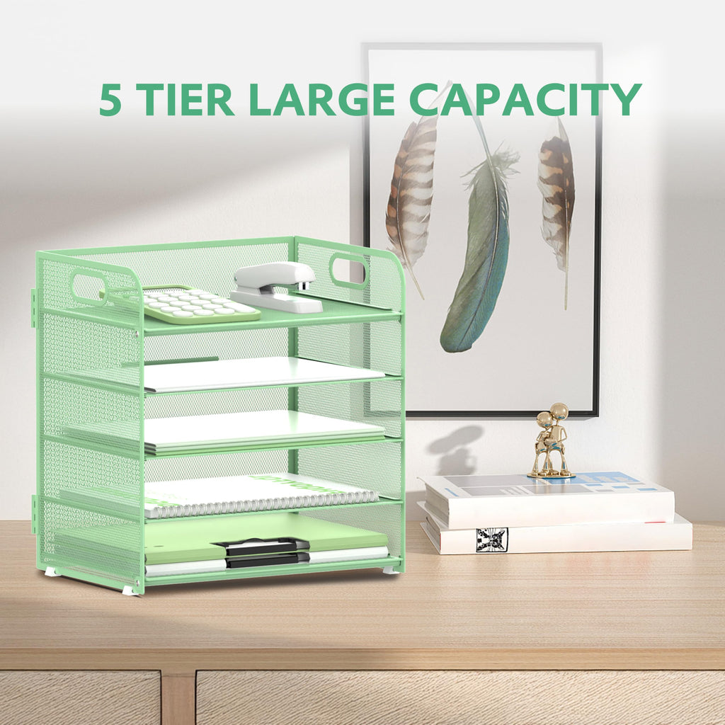 Supeasy 2 Pack 5-Tier Desk Organizer