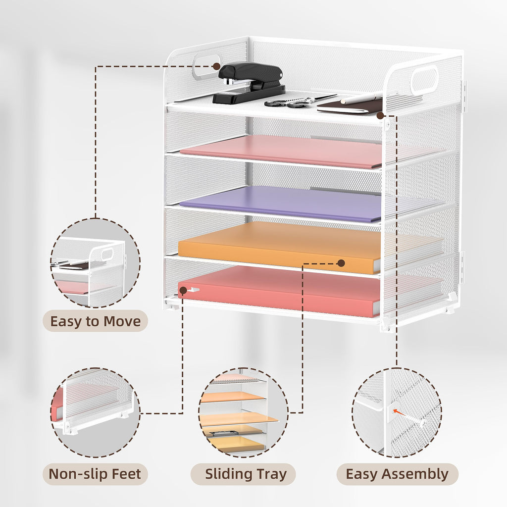 Supeasy 2 Pack 5-Tier Desk Organizer