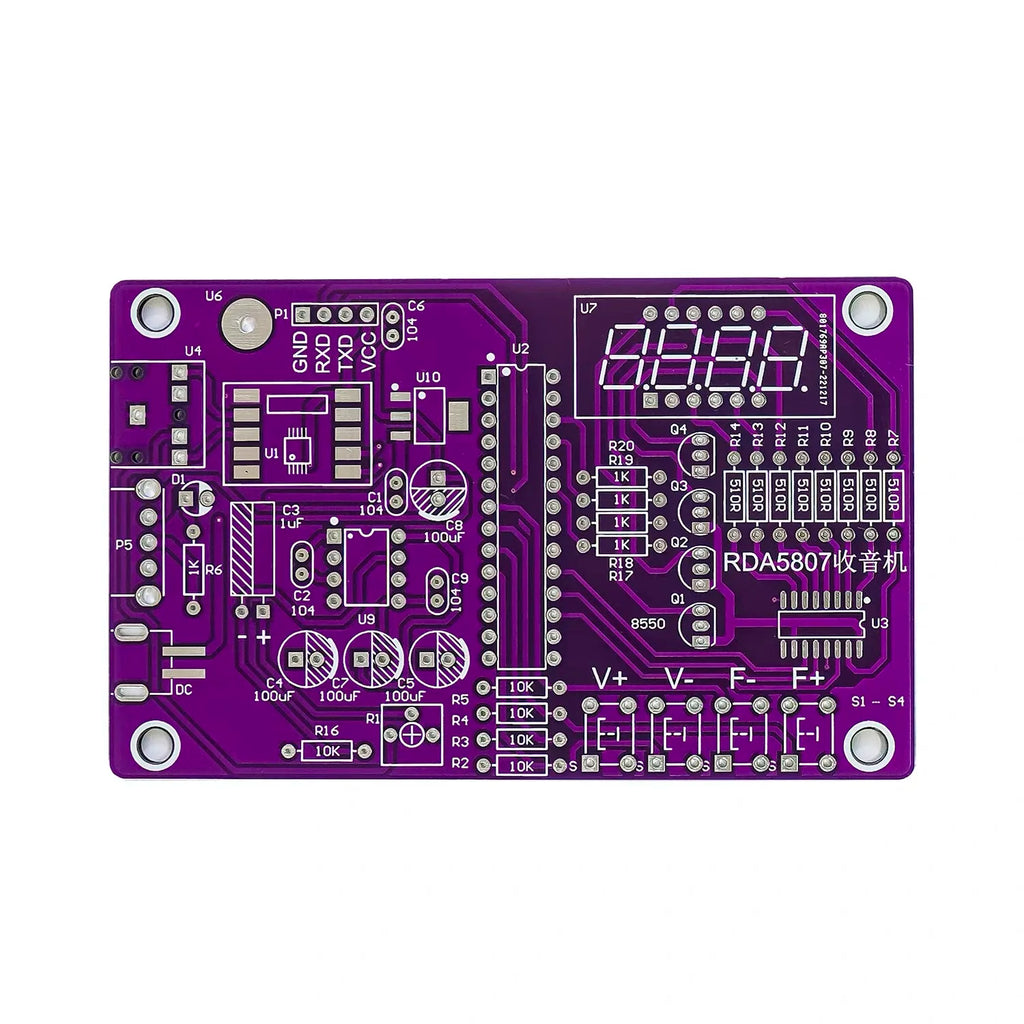 DIY FM Radio Electronic Kit 87-108MHz Adjustable Frequency Digital