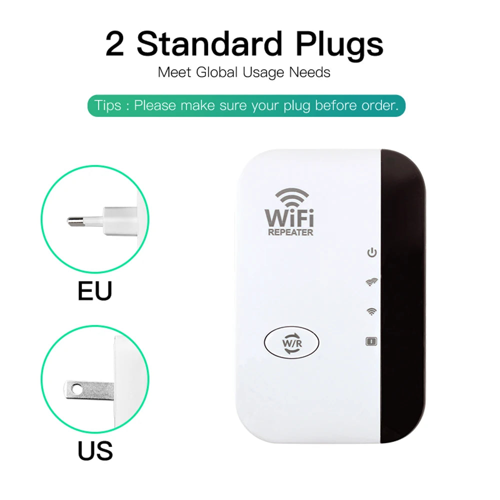 FENVI 300Mbps Wireless WIFI Repeater Signal Extender Boost Network