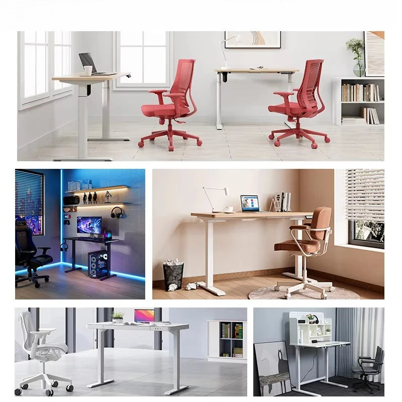 Electric Height Adjustable Desk Ergonomic Office Stand Desk with Drawer for Modern Furniture Table
