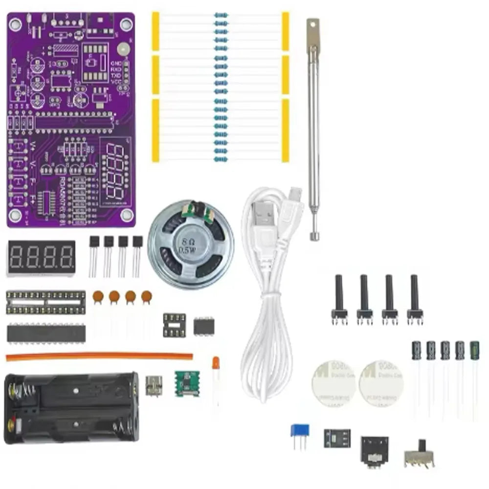 DIY FM Radio Electronic Kit 87-108MHz Adjustable Frequency Digital